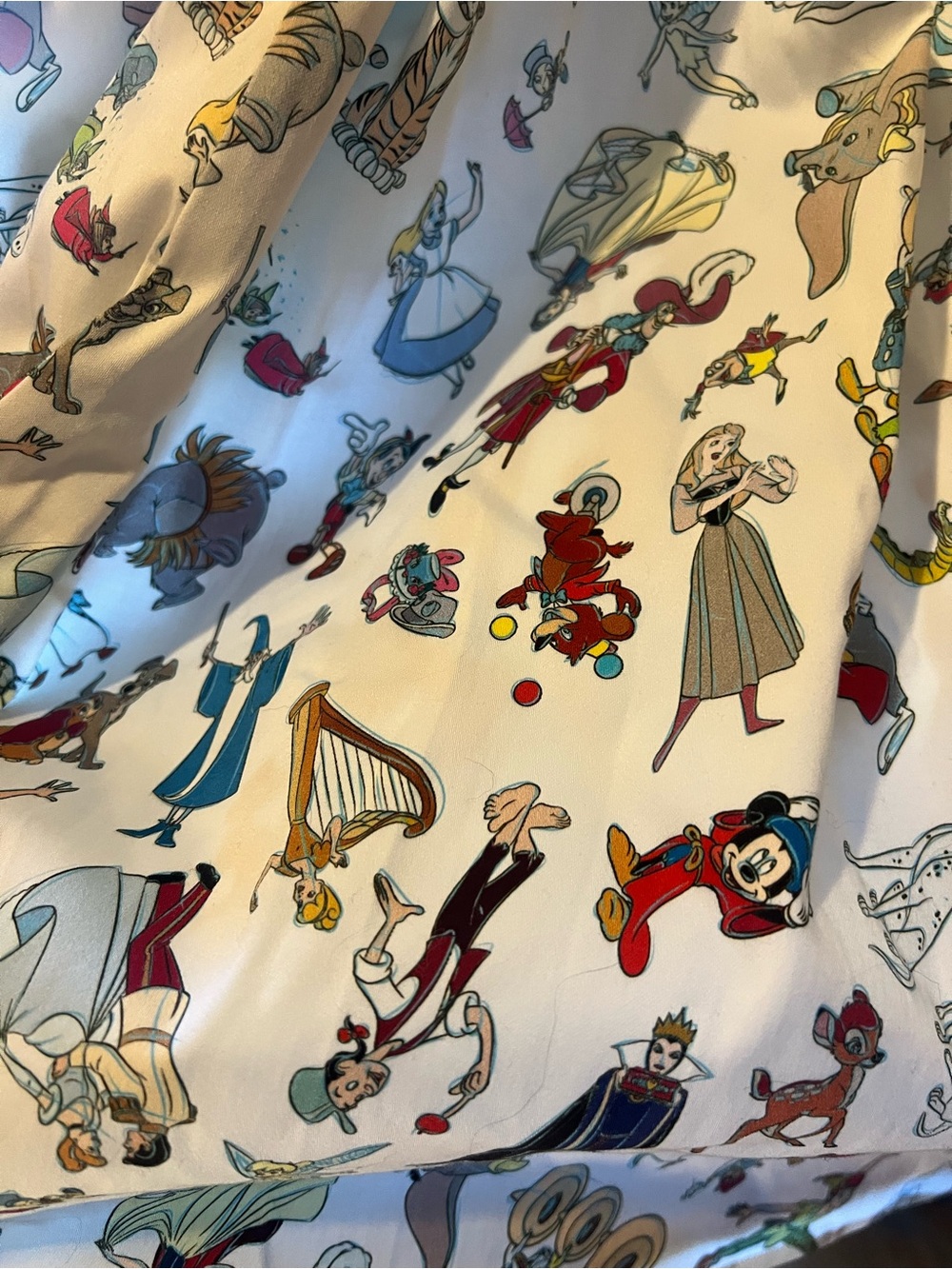 Disney Dress Shop Light Blue & White Character Print Dress with Bow - Picture 6 of 6